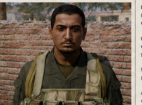 Fotografía de identificación del objetivo, alias Al-Arnab